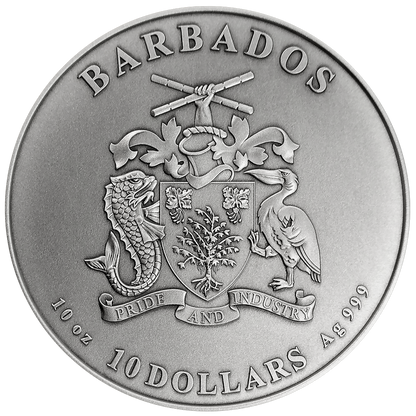 2026 Barbados Declaration of Independence Multilayer 10 oz Silver Coin (07/23)