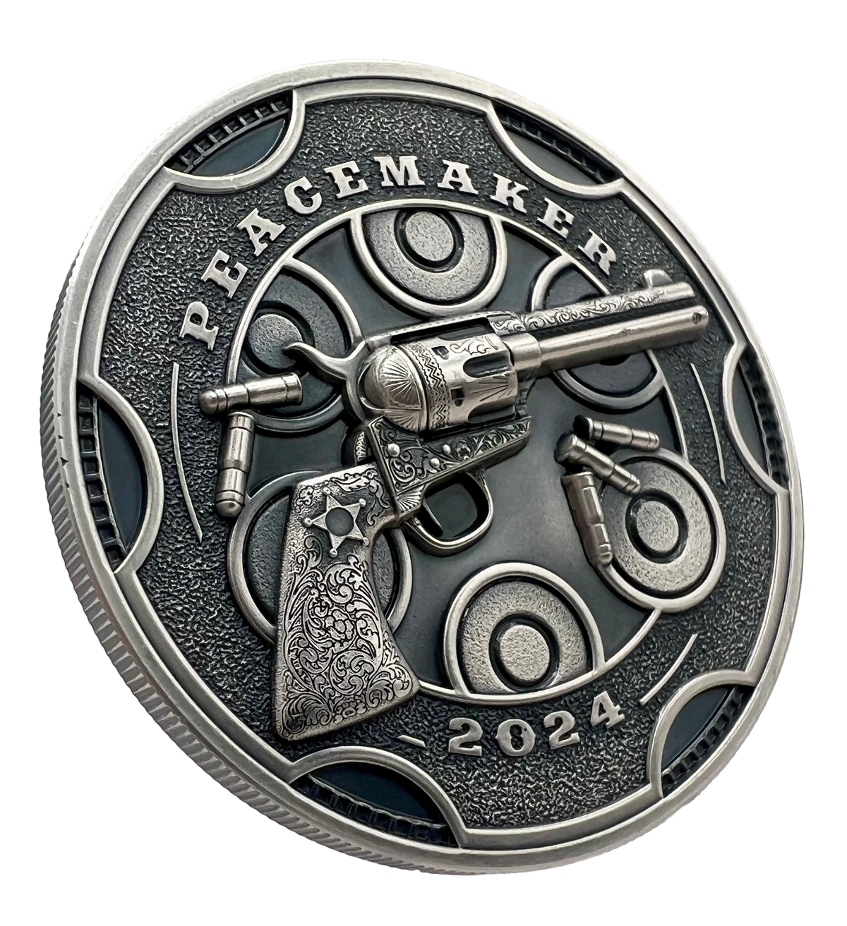2024 Cameroon Peacemaker UHR 1 oz Silver Coin NGC MS 70 Bullet Label