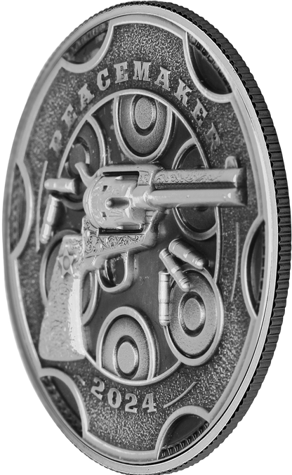 2024 Cameroon Peacemaker UHR 1 oz Silver Coin NGC MS 70 Bullet Label