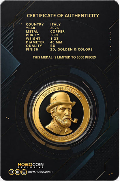 Hobocoin Three Logos in One 1 oz Copper Medal (07/10)