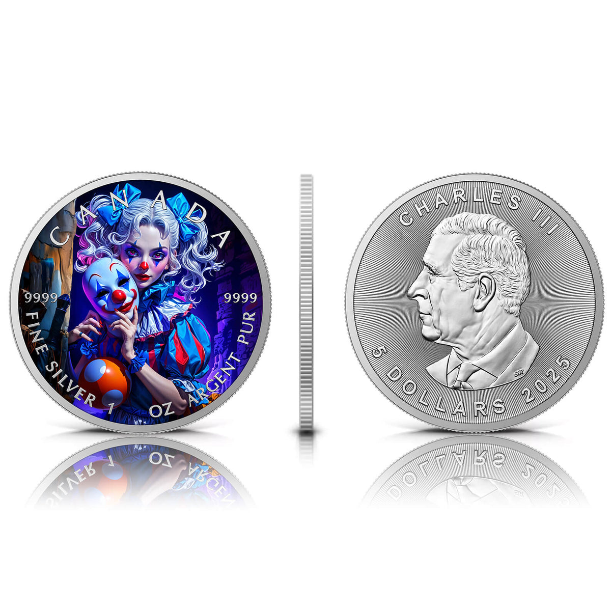 2026 Canada Maple Leaf The Clown Edition 1 oz Silver Coin
