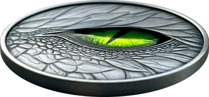 2026 Cameroon Emerald Dragon Eye 1 oz Silver Coin