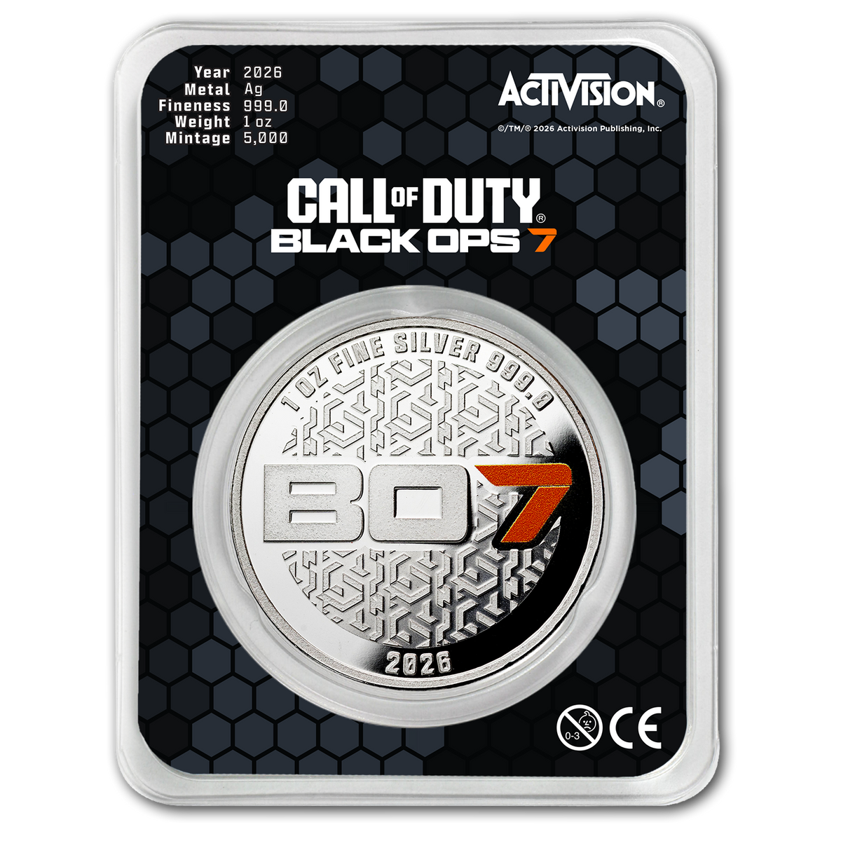 Estimate: PAMP Call of Duty Black Ops 7 1 oz Silver Round