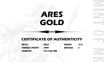 2026 Ghana Ares 1 Kilo Copper Coin Bar Blind Box with 12g Gold Chase (07/11)