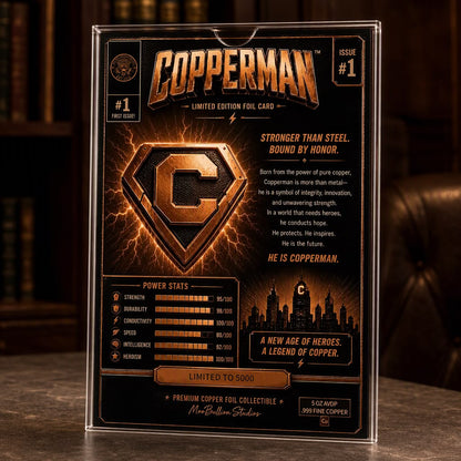 Copperman Comic Book 5 oz Copper Foil