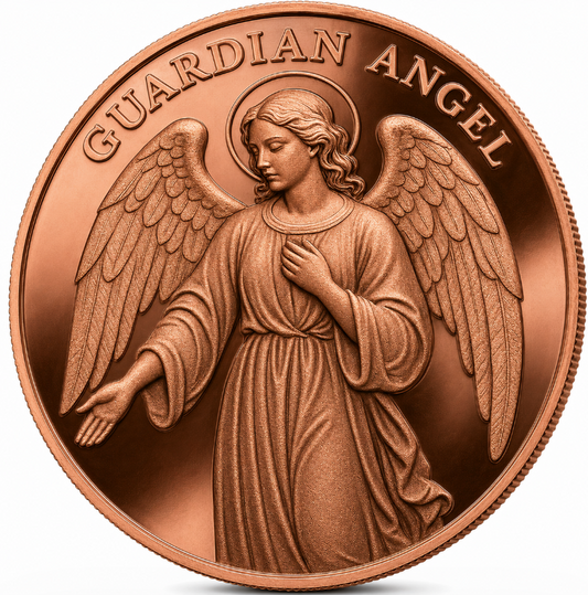 2026 Cameroon Guardian Angel 5 oz Copper Coin (06/17)