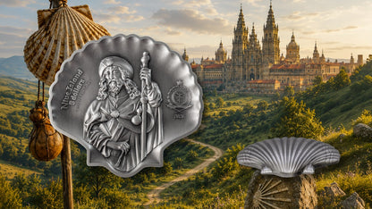 2026 Niue Saint James - The Way to Santiago 2 oz Silver Coin
