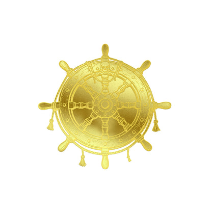2026 Pirate Ship Shaped 1/500 oz Gold Medal in Card (07/13)