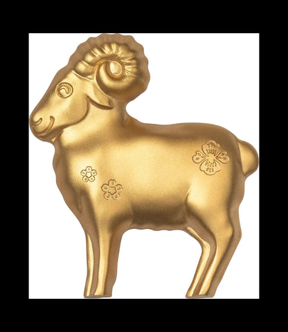2027 Mongolia Lunar Year Fluffy Gilded Sheep 1 oz Silver Coin