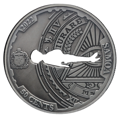 2022 Samoa Conspiracy Collection - Roswell Cut-Out CN Coin in Card