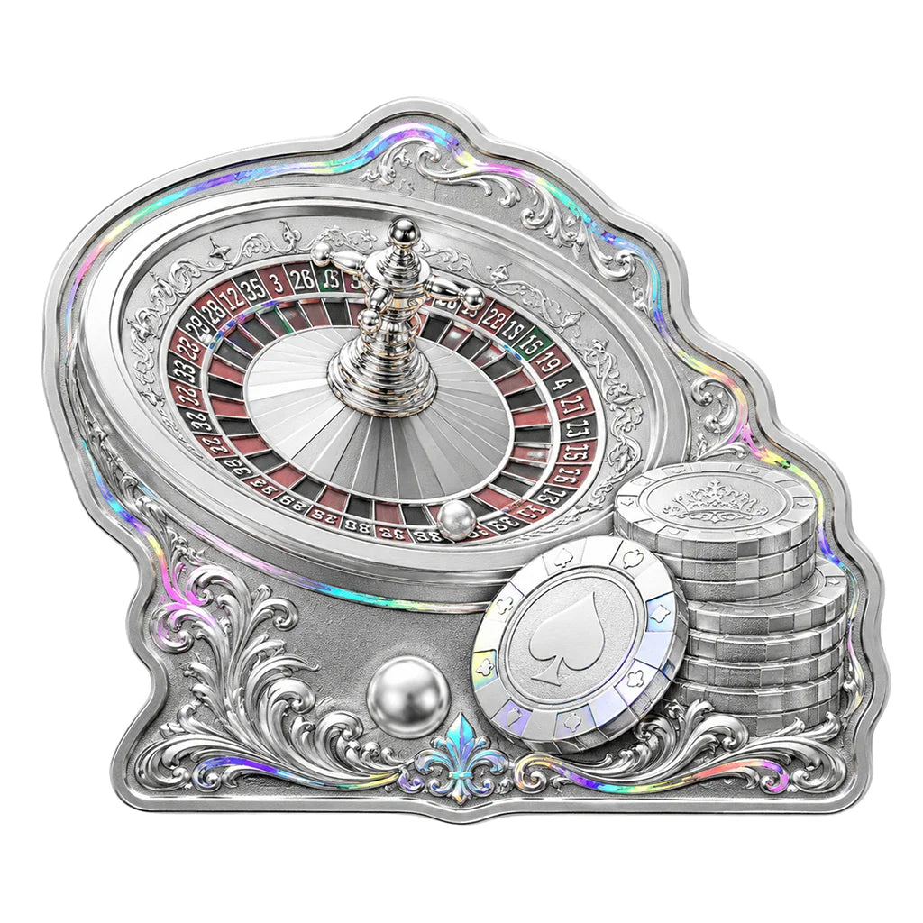 2026 Roulette Shaped 10g Silver in Card