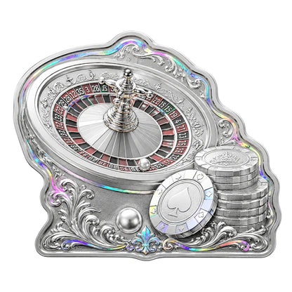2026 Roulette Shaped 10g Silver in Card