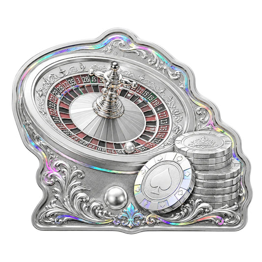 2026 Roulette Shaped 10g Silver in Card
