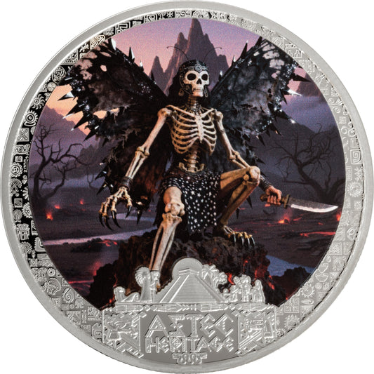 2026 Liberia Aztec Heritage Itzapapolotl 1/2 oz Silver Coin