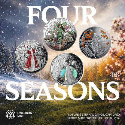 2025 Niue Four Seasons 4 x 1 oz Silver Coin Set (08/07)