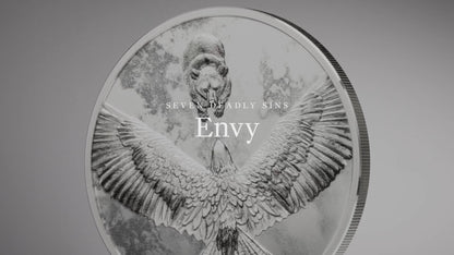 2026 Cook Islands Seven Deadly Sins - Envy 1 oz Silver Coin