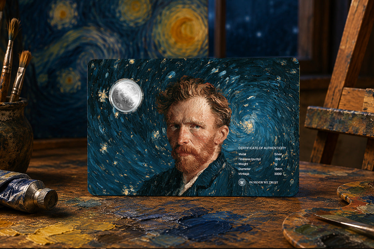 2026 Starry Night 1g Silver Round in Card