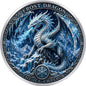 Frost Dragon The Ice Emperor Colorized 1 Kilo Copper Medal (07/22)