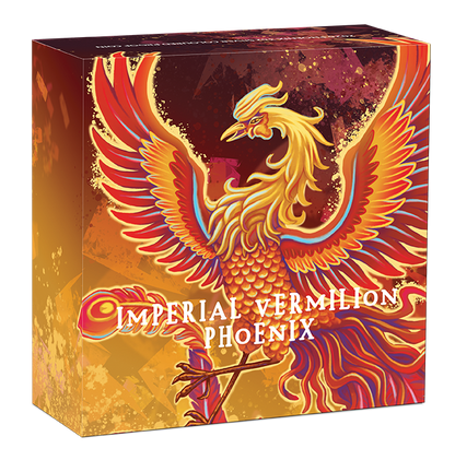 2026 Tuvalu Imperial Vermillion Phoenix 3 oz Silver Coin