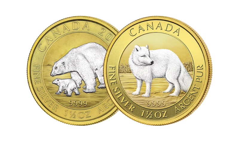 Factory Special: 2014-15 Canada Wildlife Premium Edition 2 x 1.5 oz Silver Coin Set (06/25)