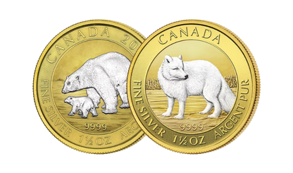 Factory Special: 2014-15 Canada Wildlife Premium Edition 2 x 1.5 oz Silver Coin Set (06/25)
