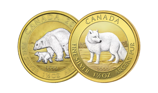 Factory Special: 2014-15 Canada Wildlife Premium Edition 2 x 1.5 oz Silver Coin Set (06/25)