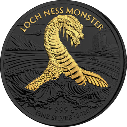 2026 Great Britain Loch Ness Monster Golden Enigma 1 oz Silver Coin (07/14)