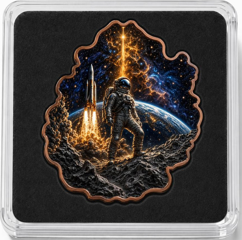 Cosmic Frontier Beyond the Horizon Shaped 1 oz Copper Medal (07/31)