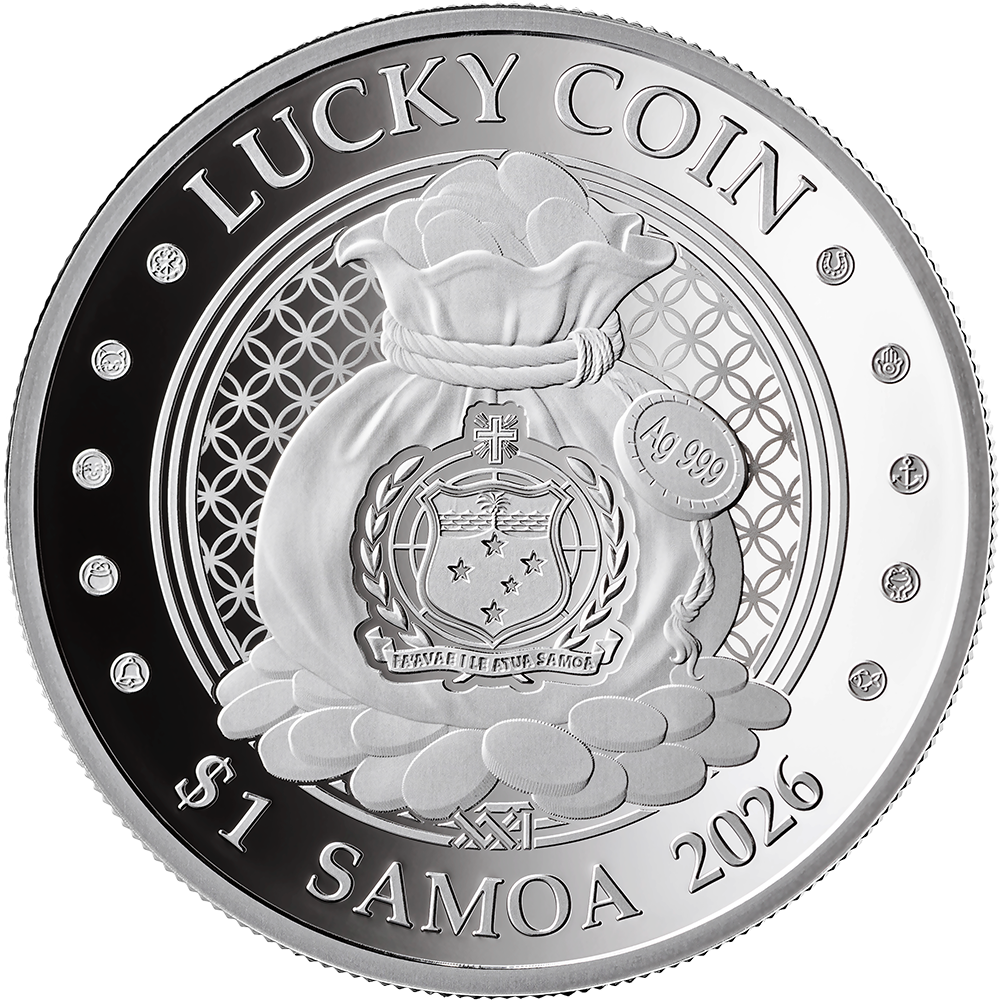 2026 Samoa Lucky Coin - Money Frog 1/2 oz Silver Coin