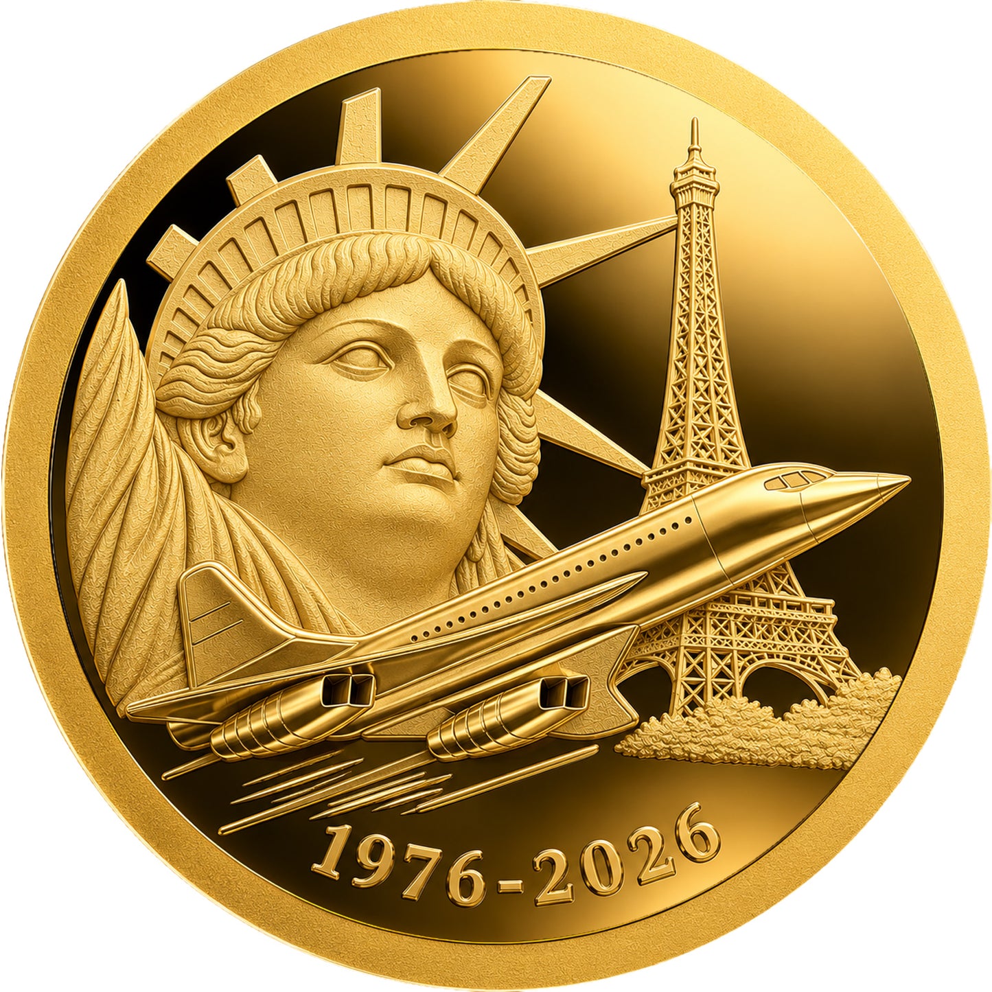 2026 Congo Concorde 50th Ann. 1/200 oz Gold Coin (07/20)
