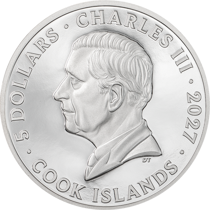 2027 Cook Islands Born for Speed - Sailfish 1 oz Silver Coin