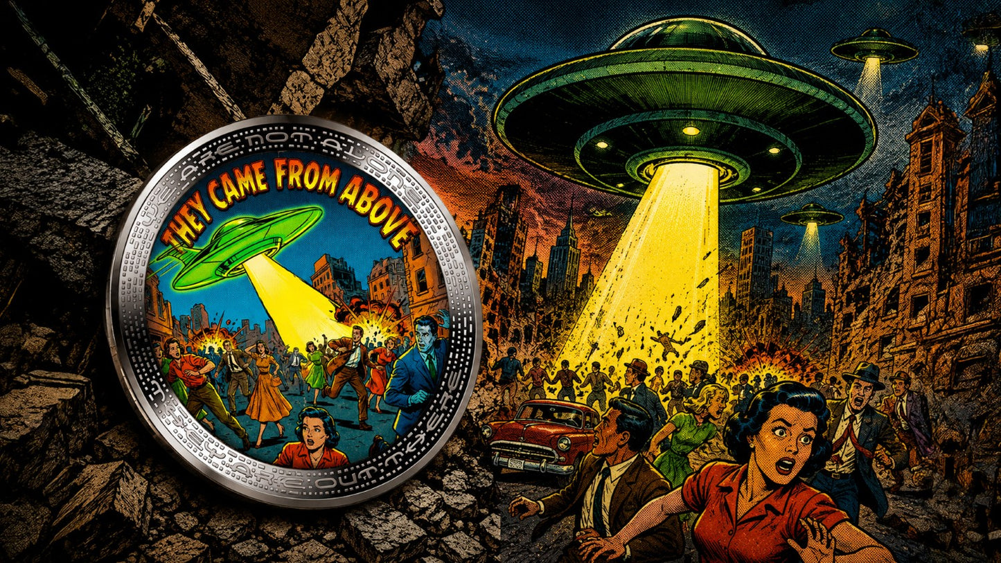 2026 Cameroon Alien Comic Book 1 oz Silver Coin (07/03)