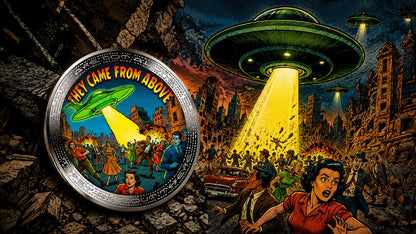 2026 Cameroon Alien Comic Book 1 oz Silver Coin (07/03)