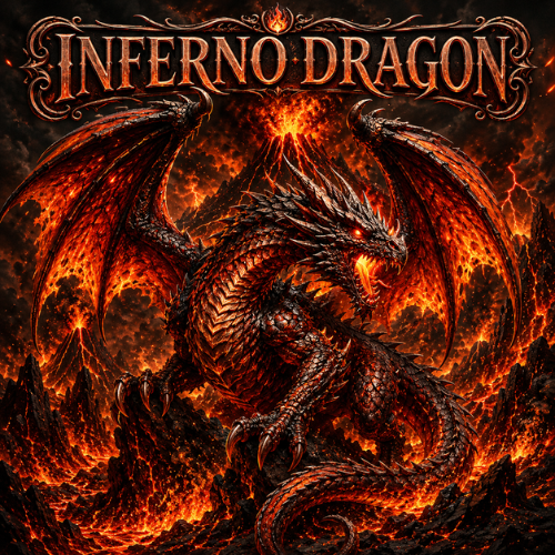Inferno Dragon The Fire Tyrant 1 Kilo Copper Medal (07/10)