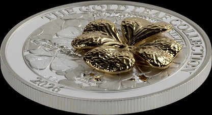 2026 Samoa Gold Leaf Clover 1 oz Silver Coin