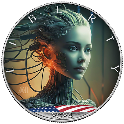 2024 U.S. Eagle Cyber Girl Edition 1 oz Silver Coin (06/27)