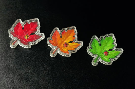 In Stock! 2025 Trio Leaves of Color 1.5g (per leaf) Shaped Stacker .999 Silver
