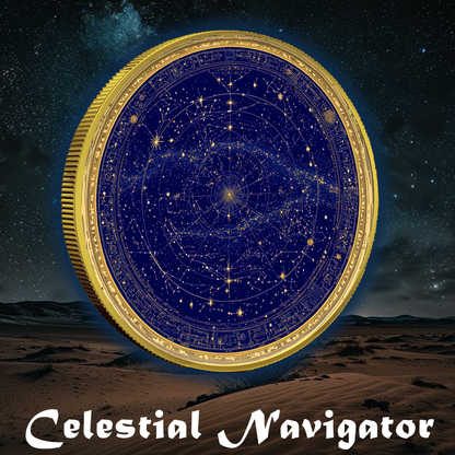 In Stock! 2024 Silver Eagle Celestial Navigator Gold Gilded Colorized 1oz .999 Silver Coin