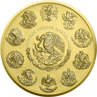 In Stock! 2023 Mexico Libertad Aztec Empire Temple Color 1oz .999 silver coin