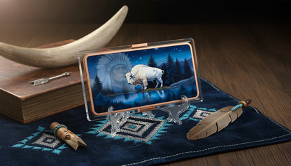 In Stock! 10oz .999 ADVP Copper Bullion Bar The Great White Buffalo Bar