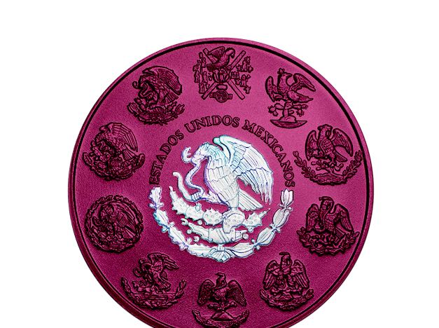 In Stock! 2024 Mexico Libertad Space Pink Holograph 1oz .999 Silver Coin