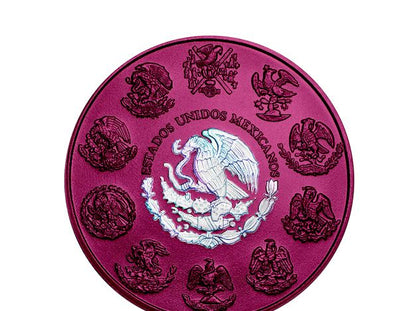 In Stock! 2024 Mexico Libertad Space Pink Holograph 1oz .999 Silver Coin