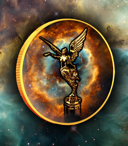 In Stock! Serial #2! 2024 Mexico Libertad Cosmos Edition 1oz .999 Silver Colorized Coin