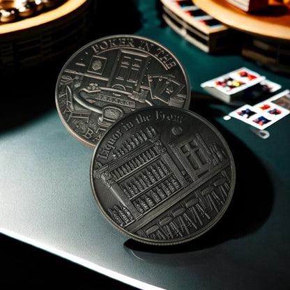 In Stock! Cheeky Liquor/Poker Chip .999 Copper 1oz ADVP Antique Silver Plating