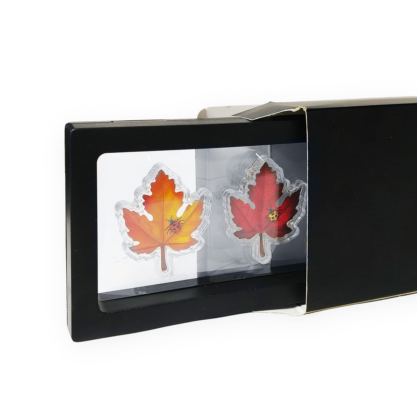 In Stock! 2025 Trio Leaves of Color 1.5g (per leaf) Shaped Stacker .999 Silver