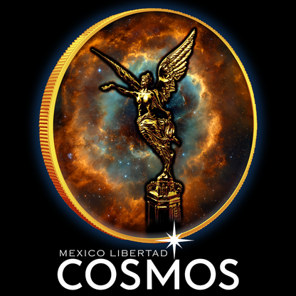 In Stock! Serial #2! 2024 Mexico Libertad Cosmos Edition 1oz .999 Silver Colorized Coin
