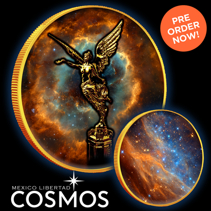 In Stock! Serial #2! 2024 Mexico Libertad Cosmos Edition 1oz .999 Silver Colorized Coin