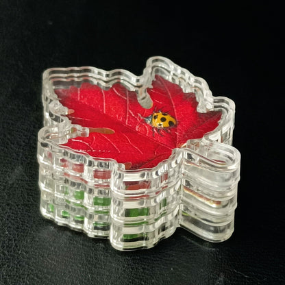 In Stock! 2025 Trio Leaves of Color 1.5g (per leaf) Shaped Stacker .999 Silver
