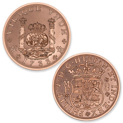 Intaglio Mint 1733 Spanish Pillar Dollar Tribute 1 oz Copper Round (07/13)