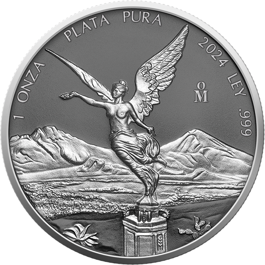 In Stock! 2024 Mexico 1oz .999 Silver Libertad Silver Ring Edition Coin